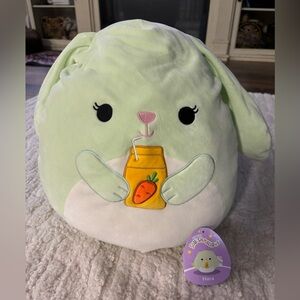 Squishmallow Hara The Bunny with Carrot Juice box Easter 2024 14 inch
